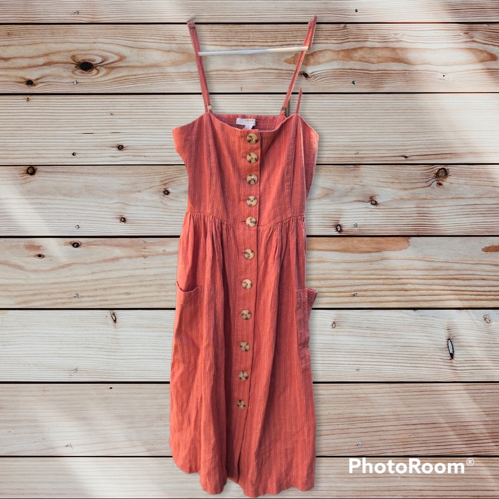 Forever 21 linen dress with pockets